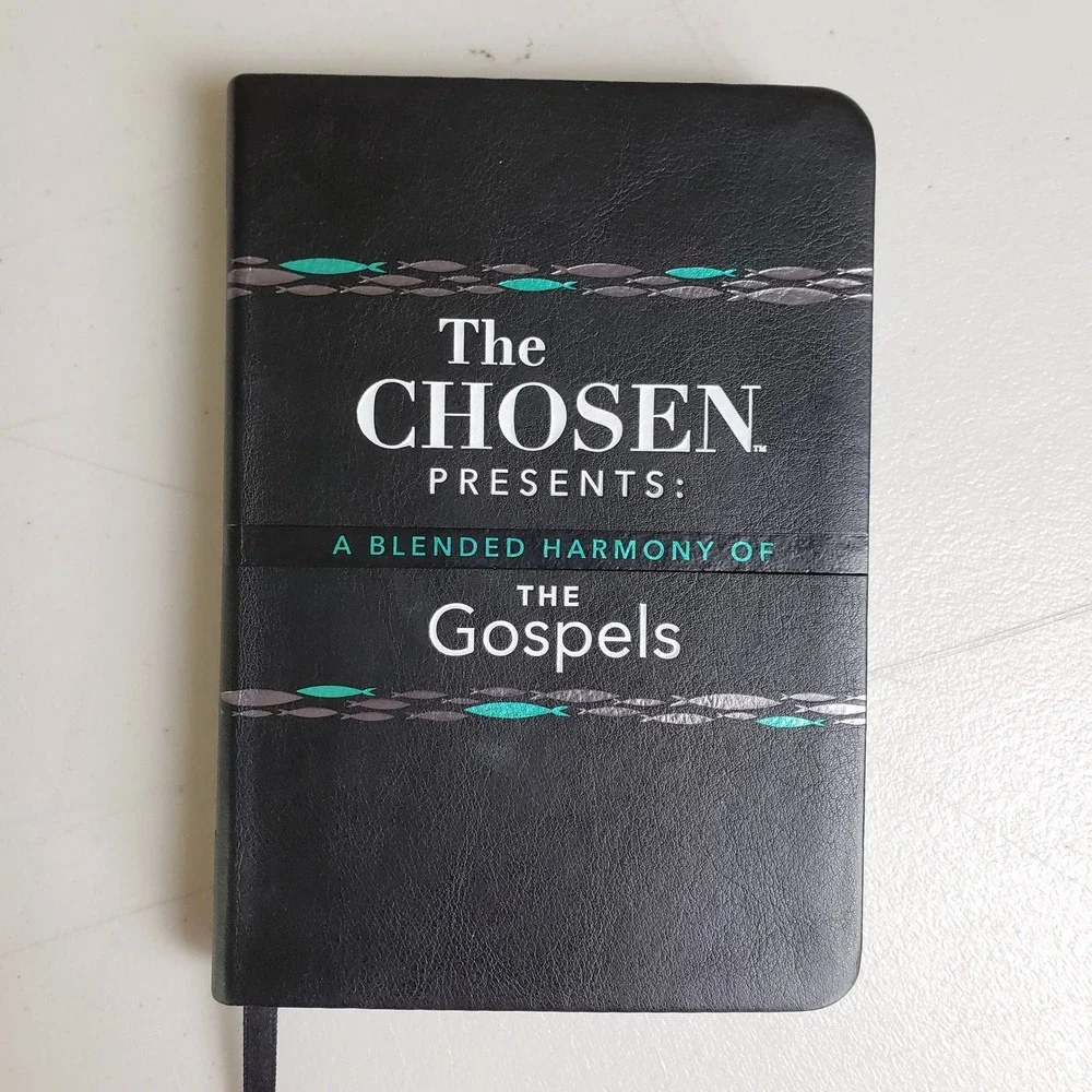 The Chosen Presents A Blended Harmony of the Gospels CSB Faux Leather Black 2022